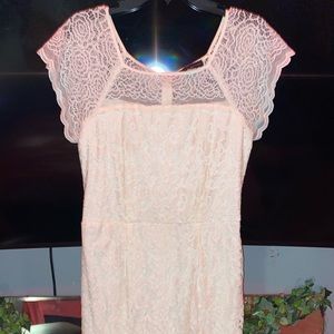 creamy white lace dress